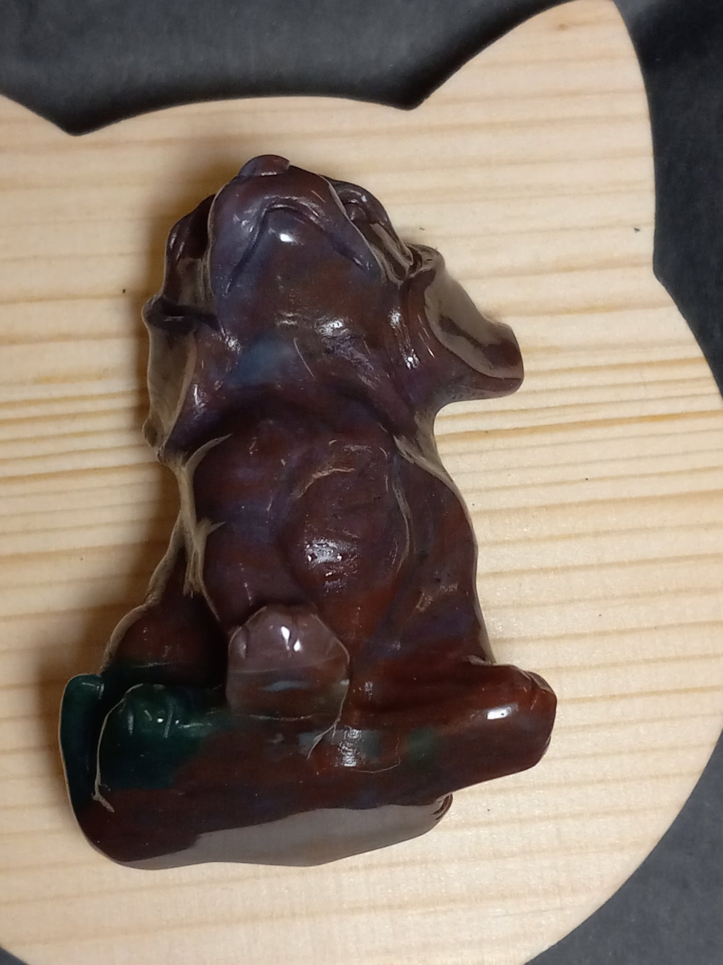 Ocean Jasper Puppy Carving