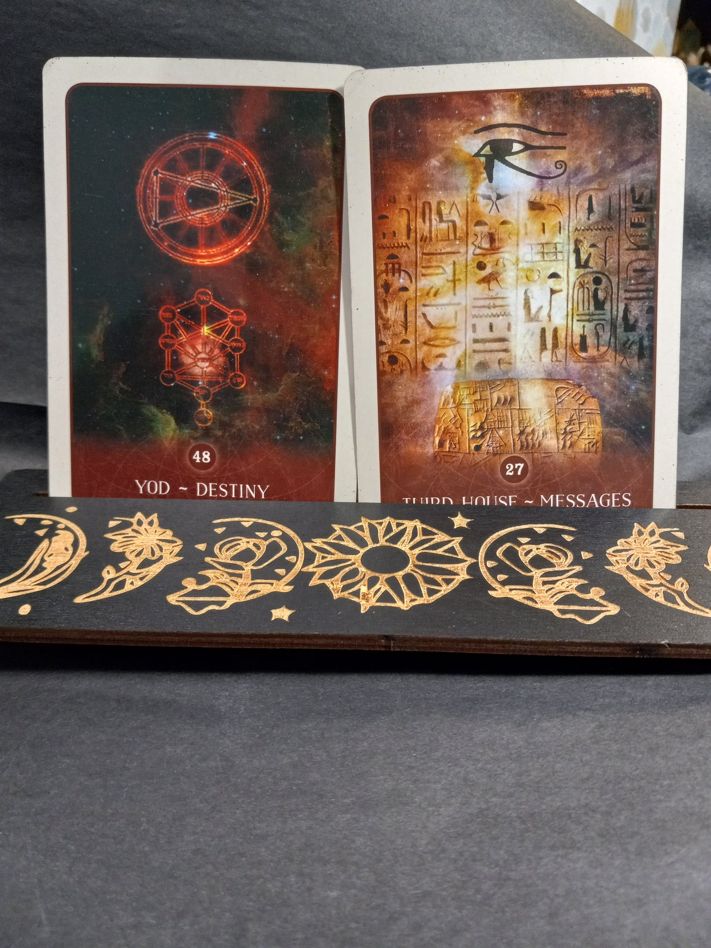 Wooden Tarot Card Holder