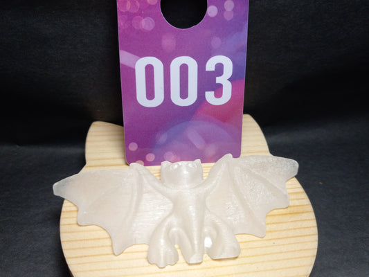 Selenite Bat Carving