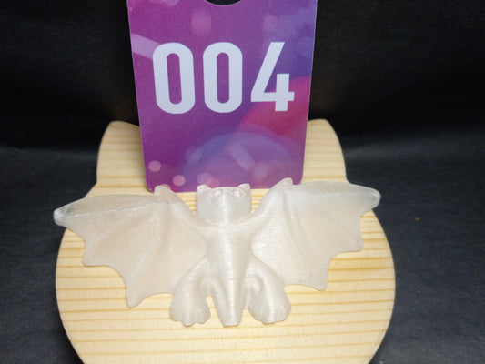 Selenite Bat Carving