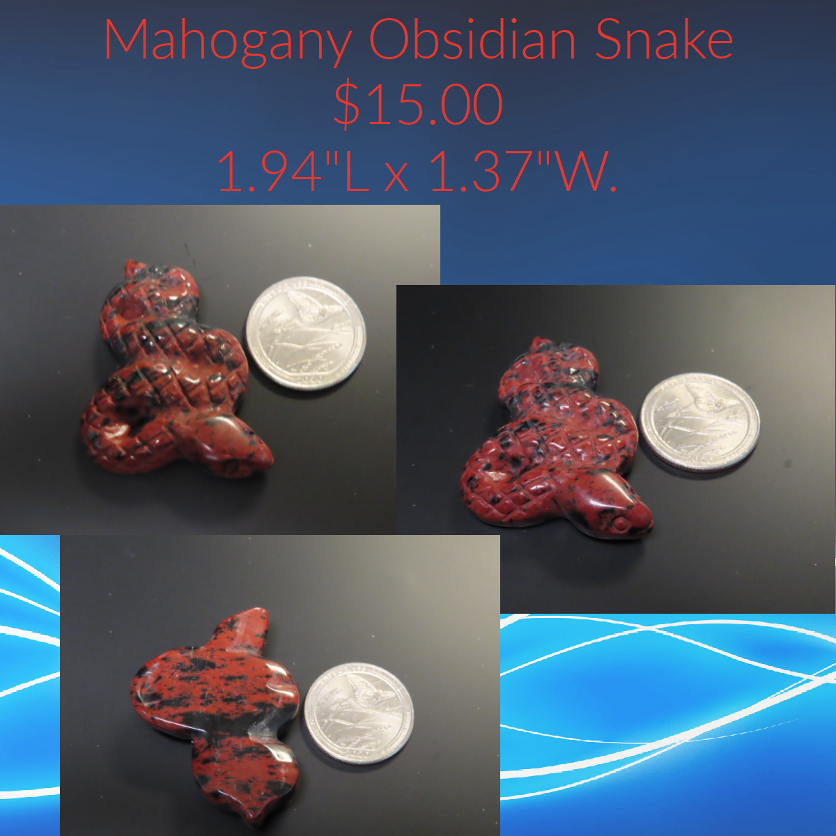 Mahogany Obsidian Snake