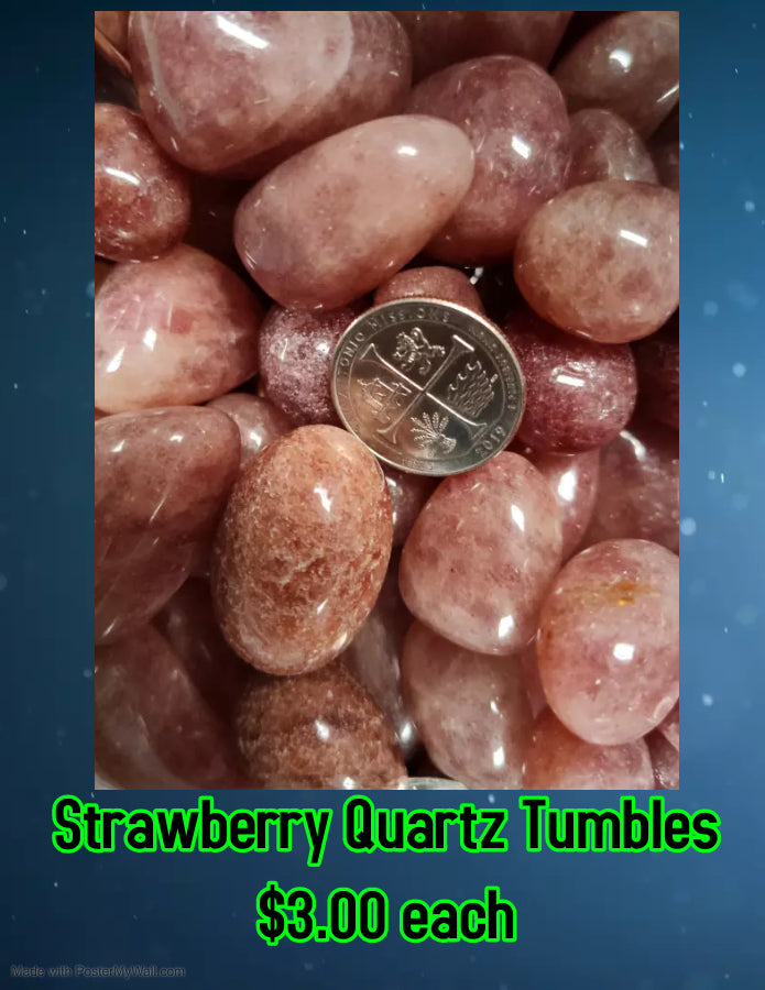 Strawberry Quartz Tumbles