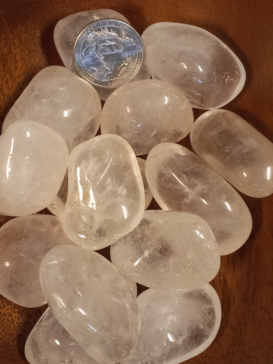 XL Clear Quartz Tumbles