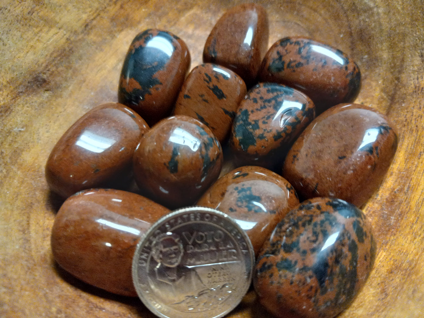 Mahogany Obsidian Tumbles