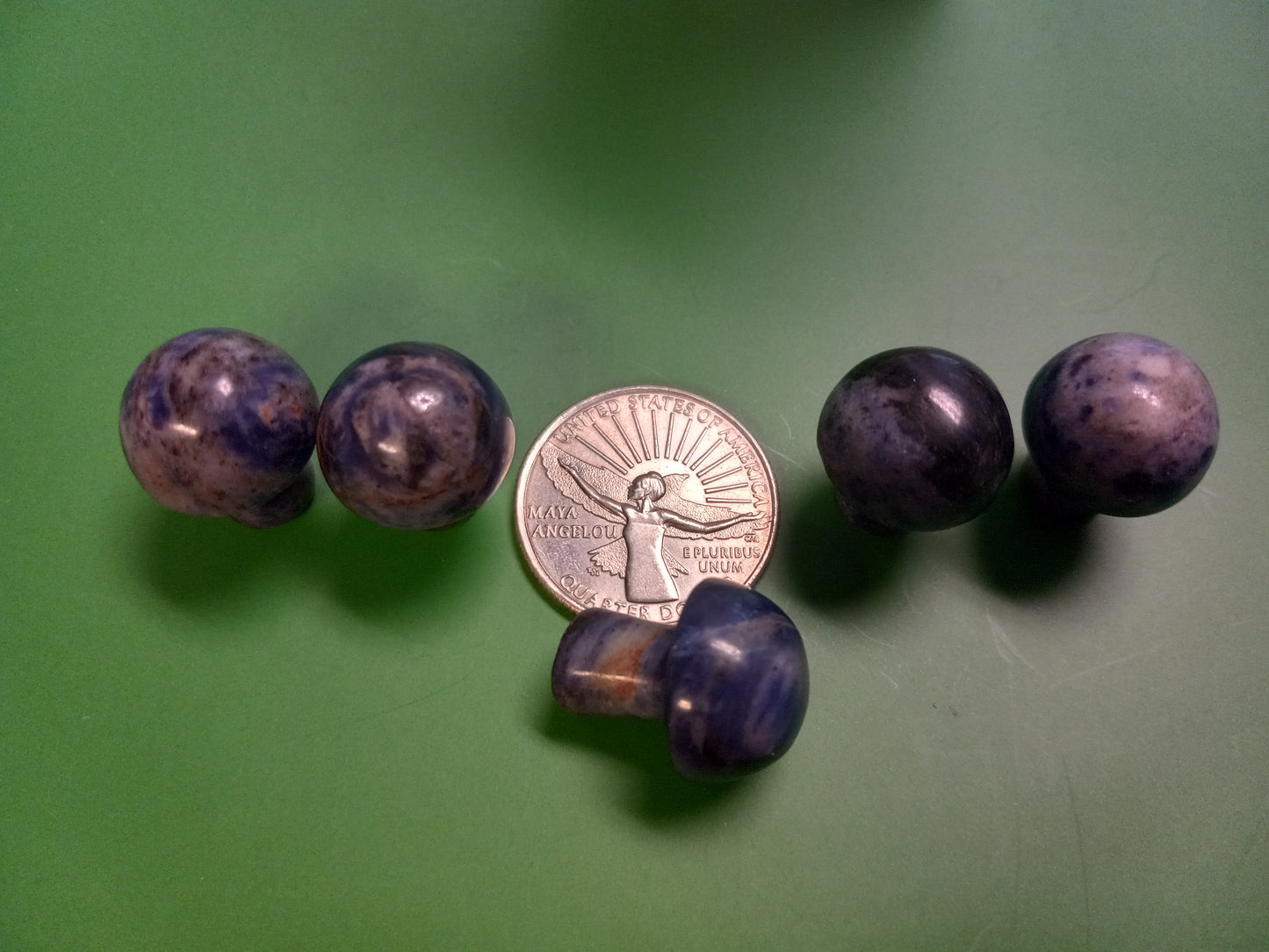 Sodalite Mushroom Carvings