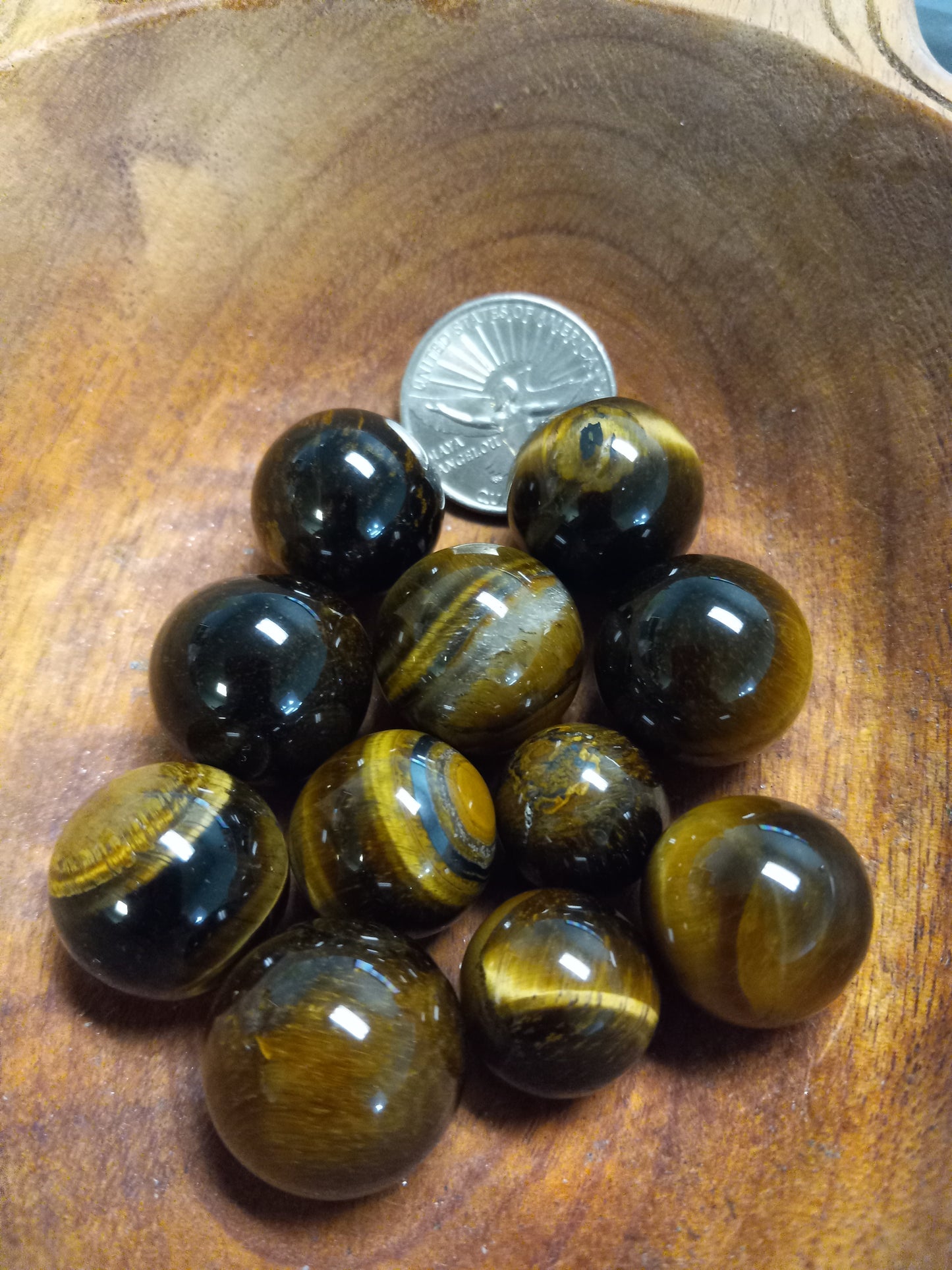 Tiger Eye Mini Spheres