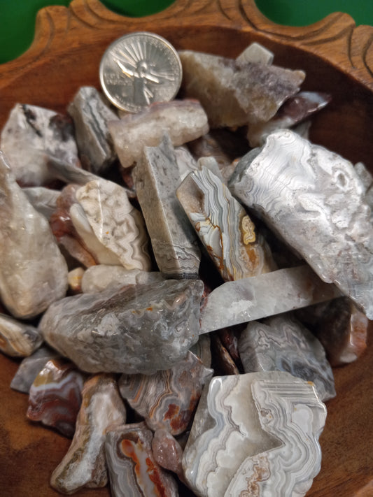 Crazy Lace Agate Pieces