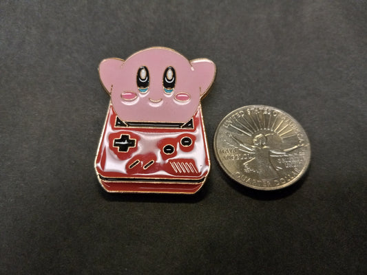 Kirby Metal Enamel Pin