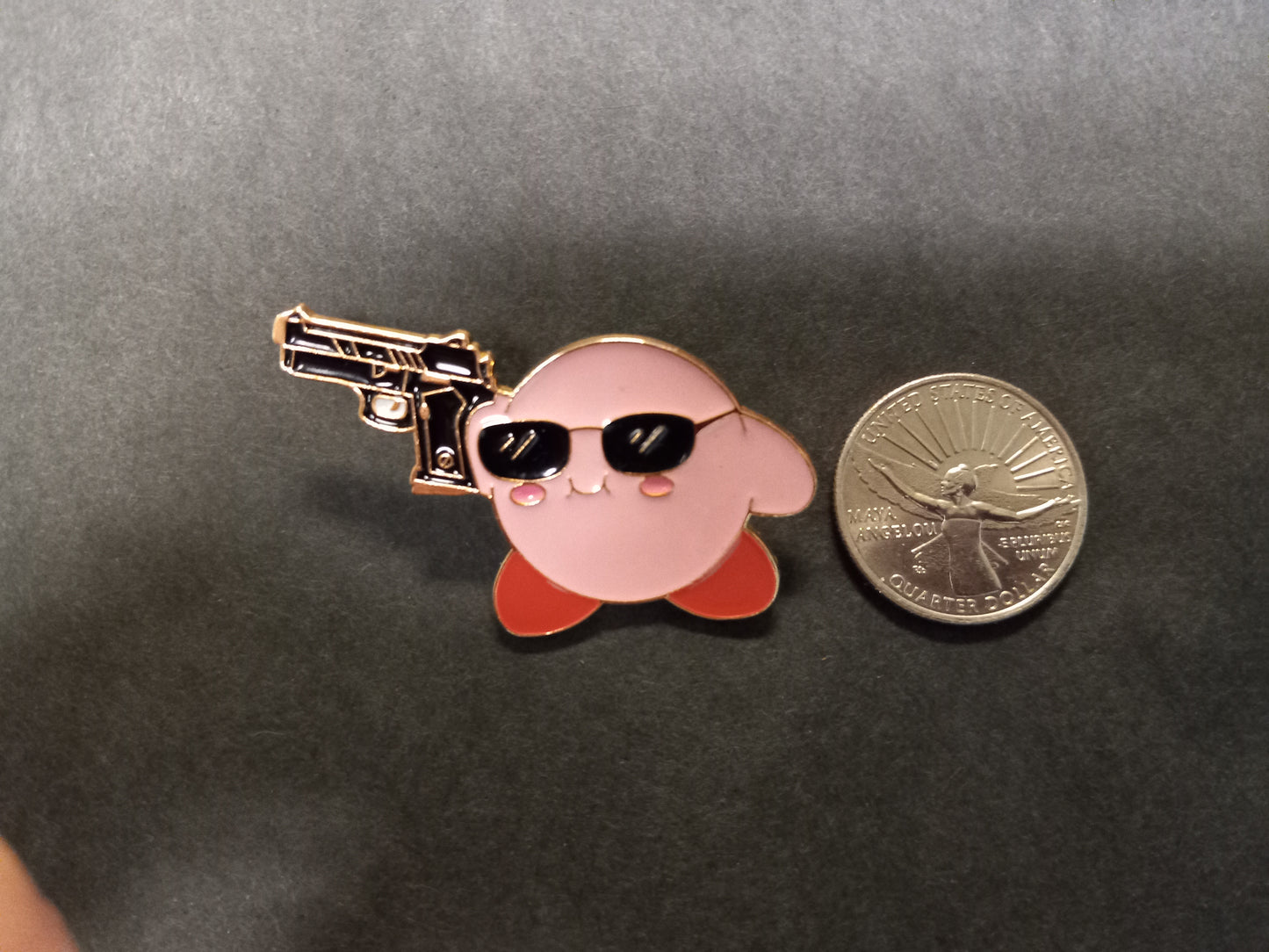 Kirby Enamel Metal Pin