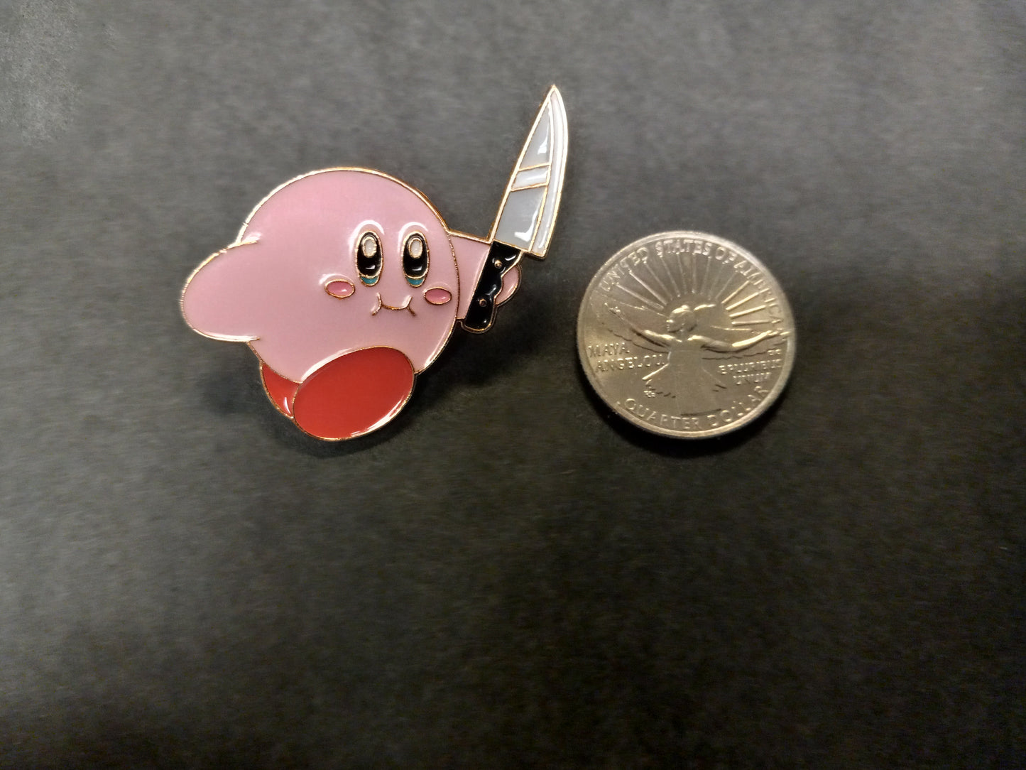 Kirby Enamel Metal Pin