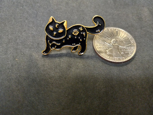 Star Kitty Enamel Metal Pin