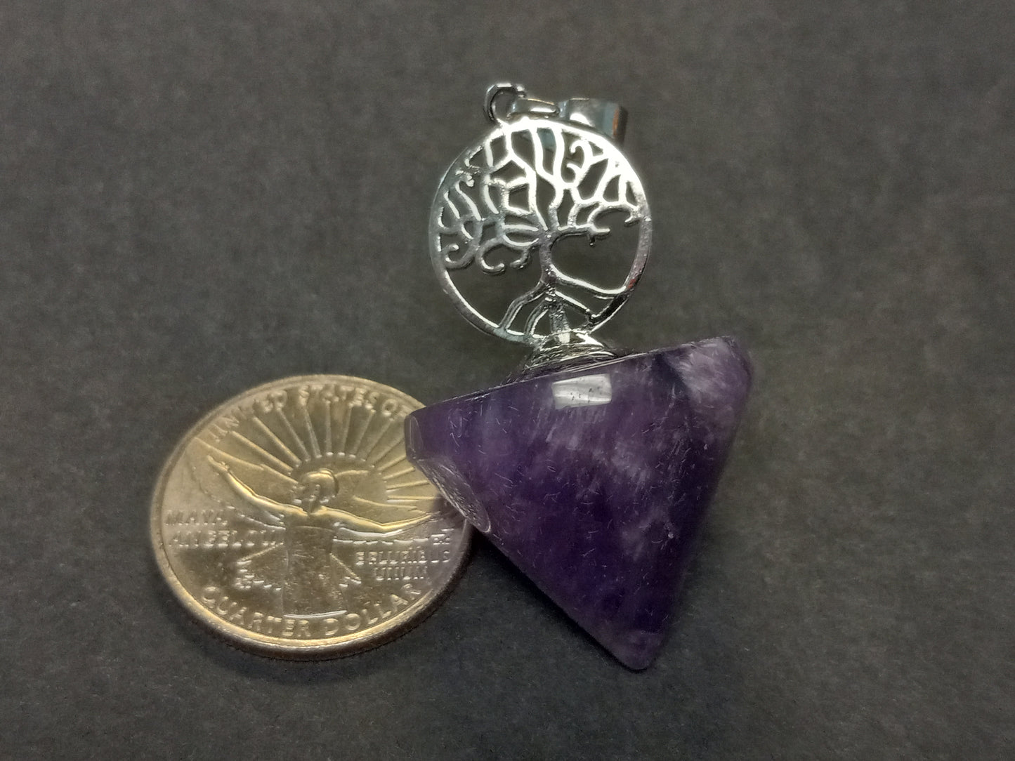 Amethyst Tree of Life Pendulum/Pendant