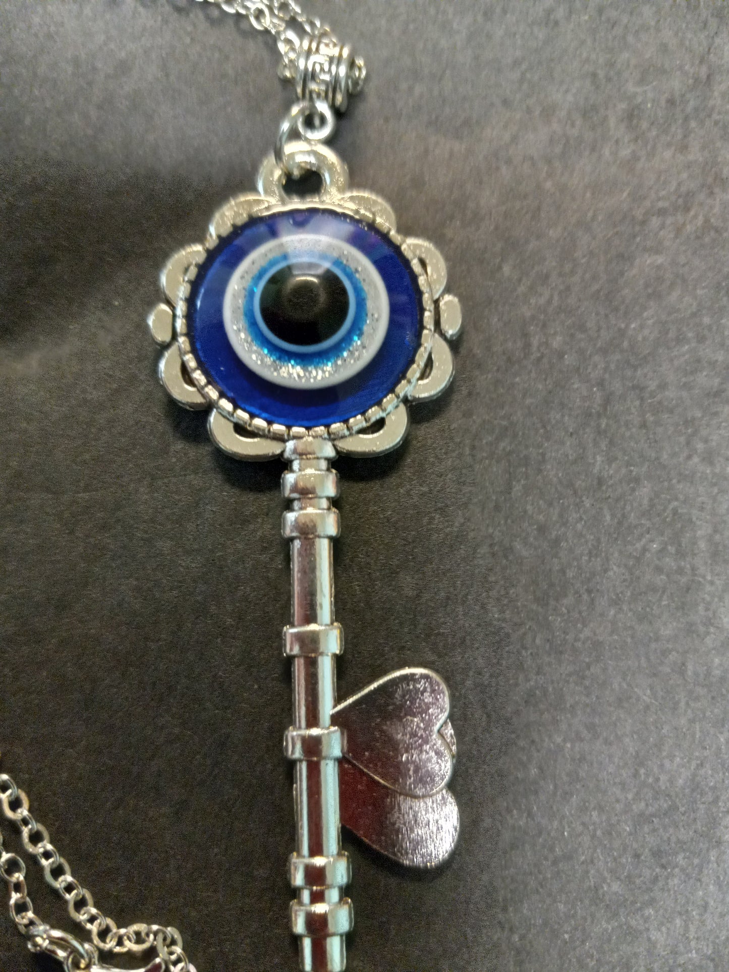 Evil Eye Key Necklace