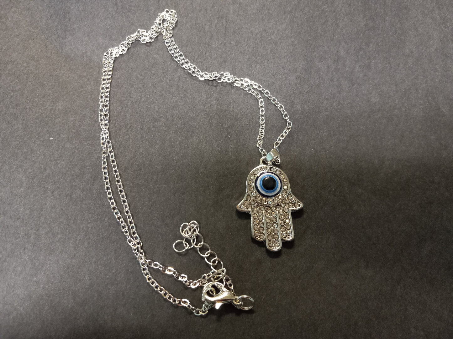 Hamsa Hand Evil Eye Necklace