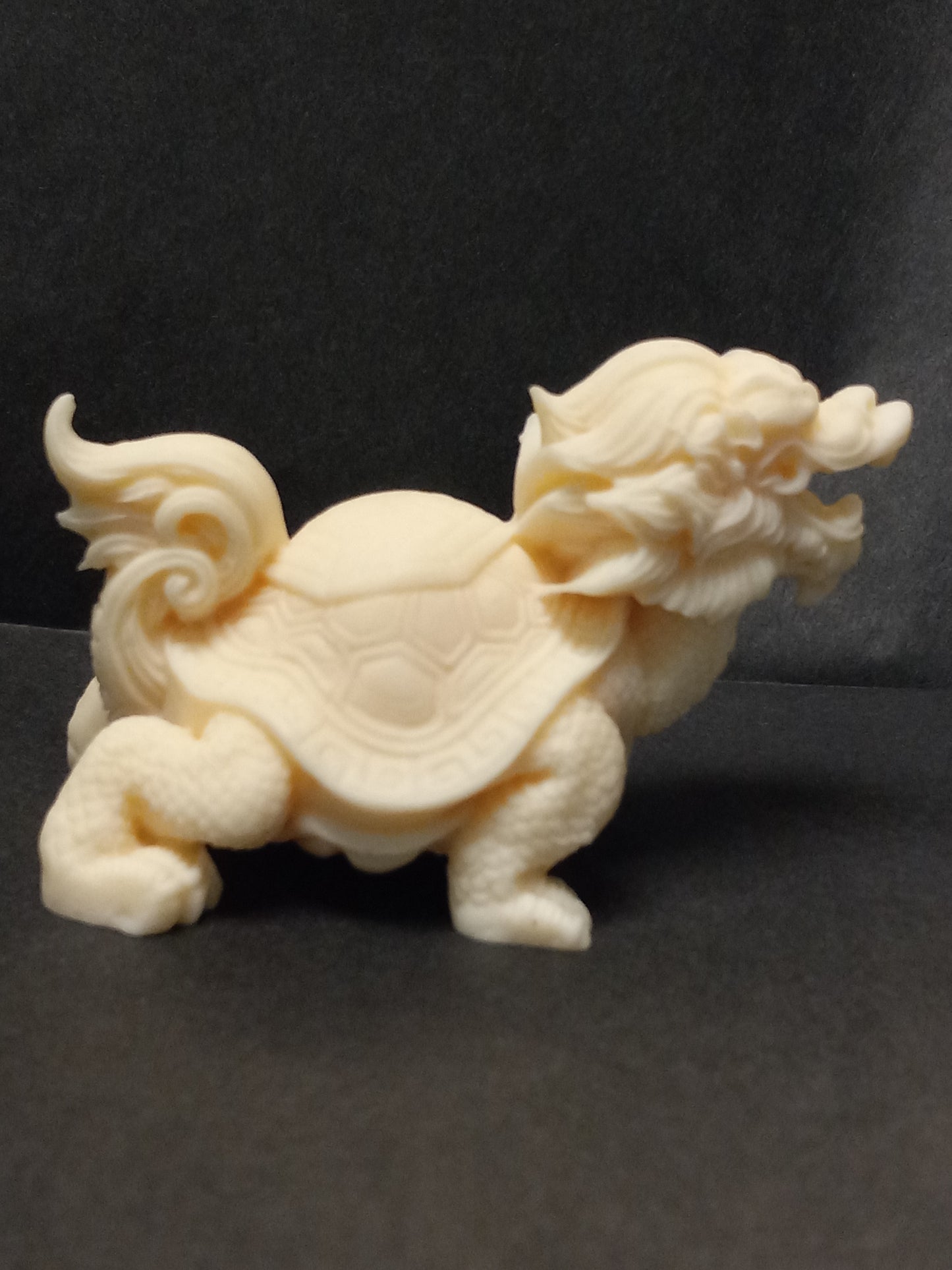 Tagua Nut Dragon Carving