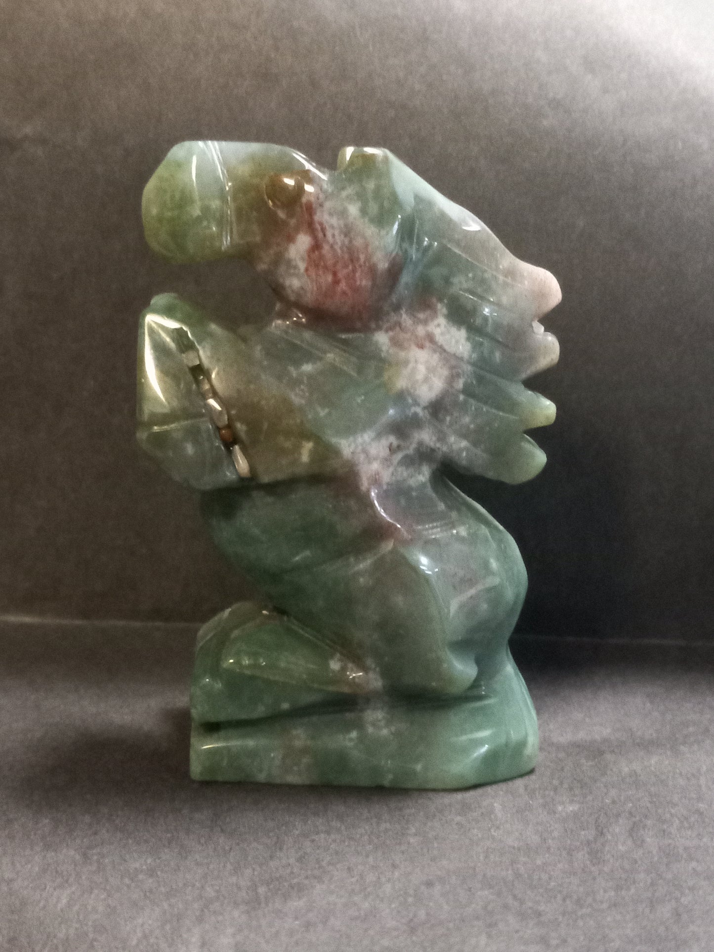 Ocean Jasper Horse Carving