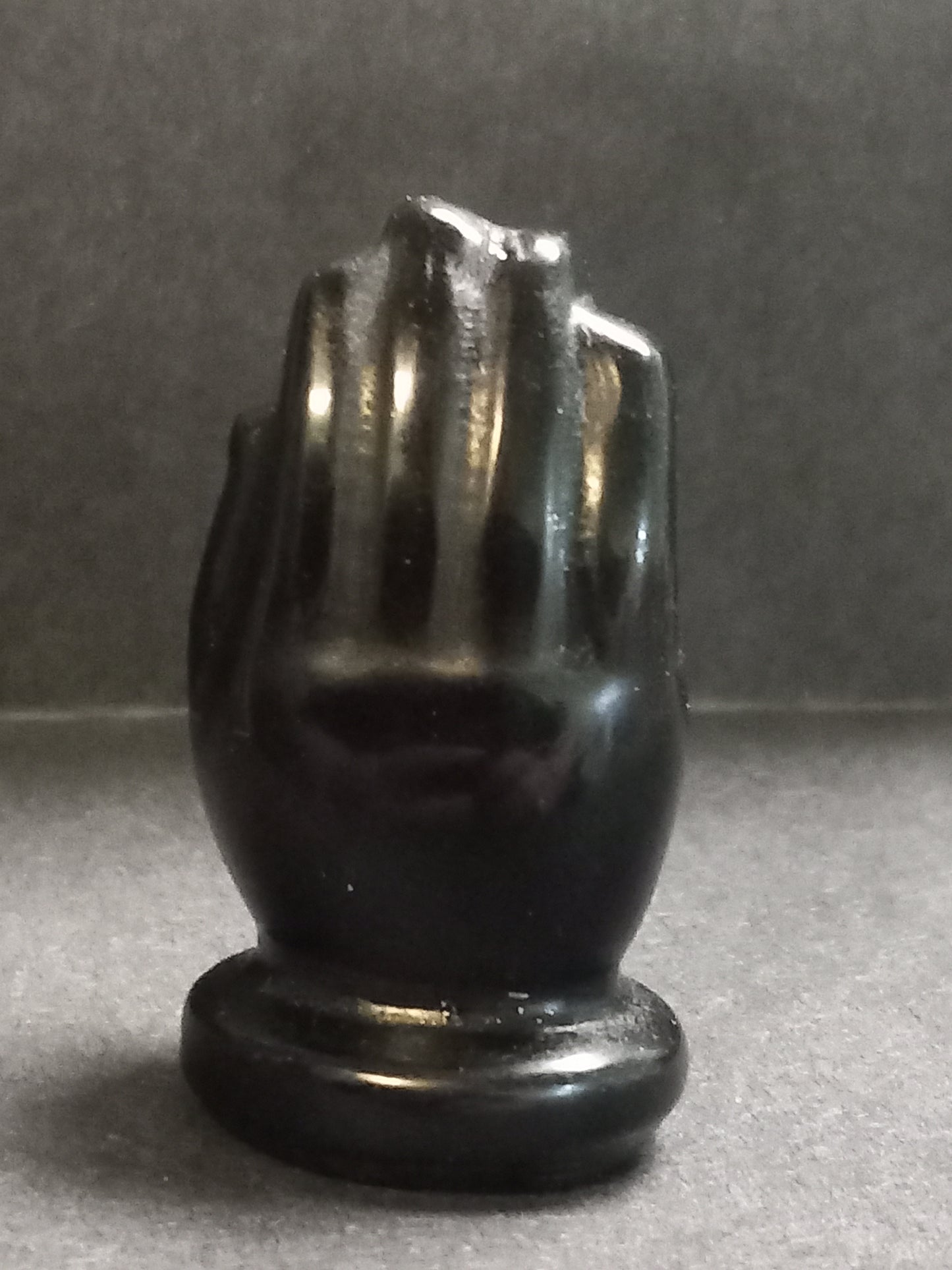 Obsidian Hamsa Hand with All Seeing Eye