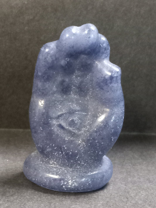 Blue Aventurine Hamsa Hand with All Seeing Eye