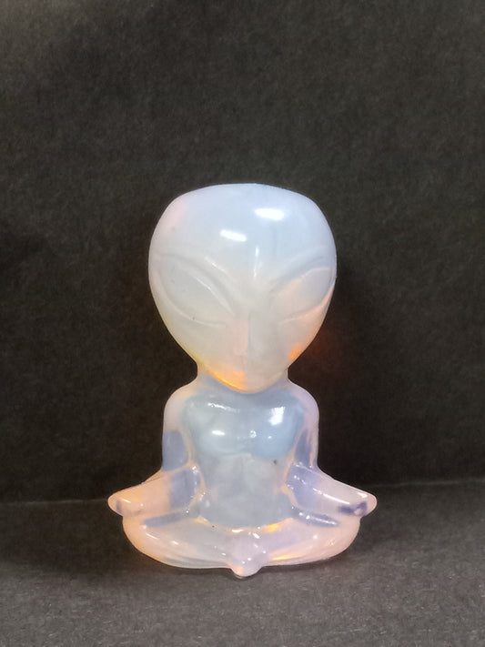 Pink Opalite Yoga Alien