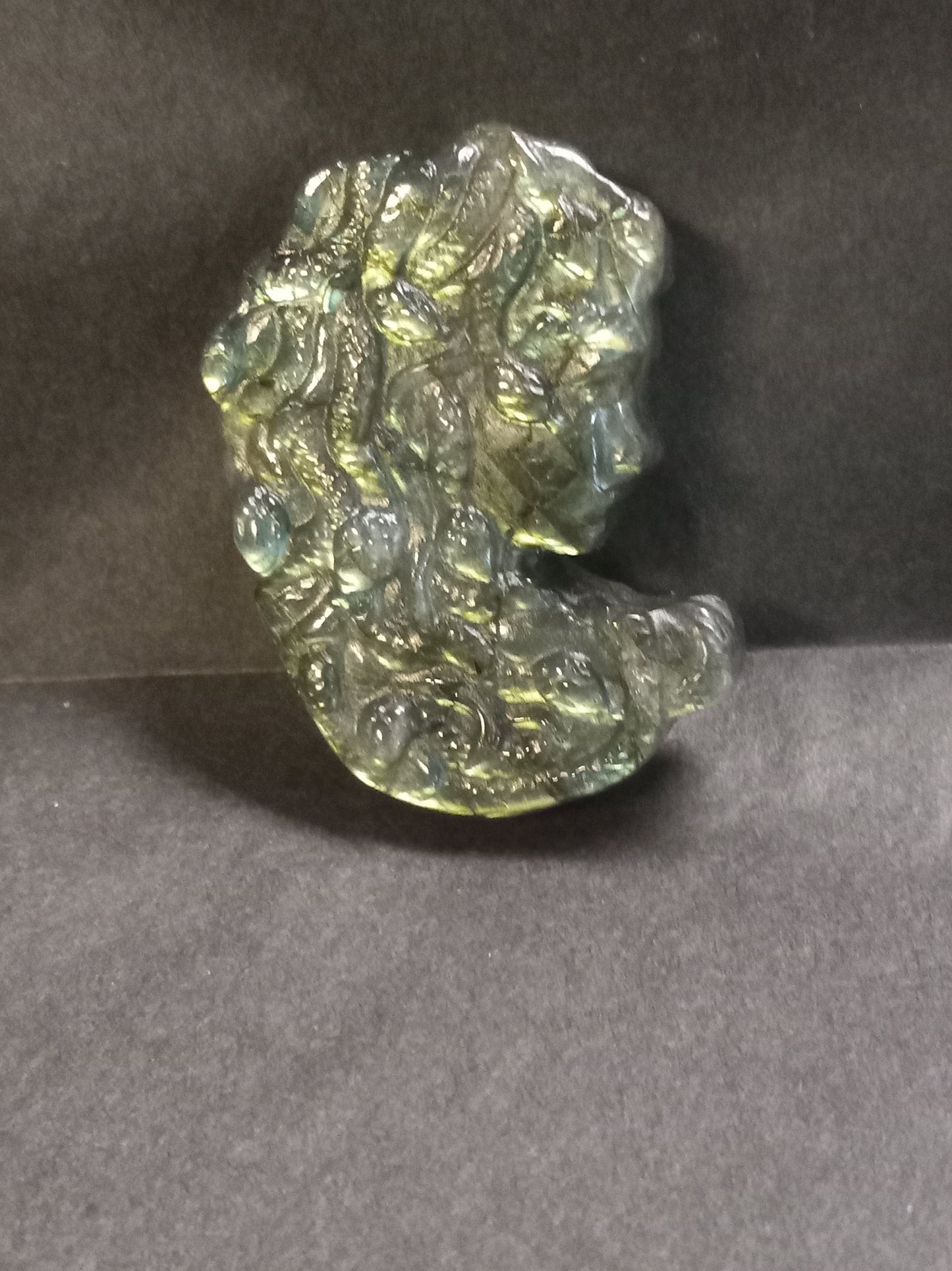 Labradorite Medusa Head Carving