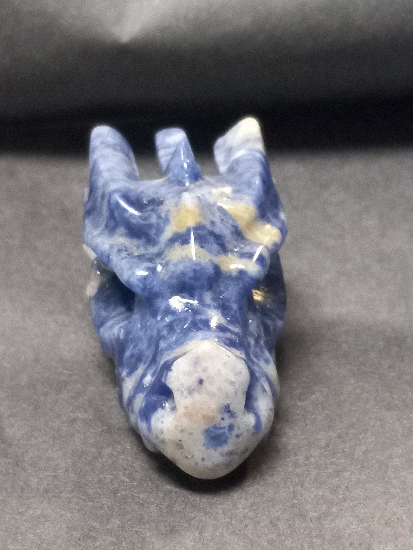 Sodalite Dragon Head