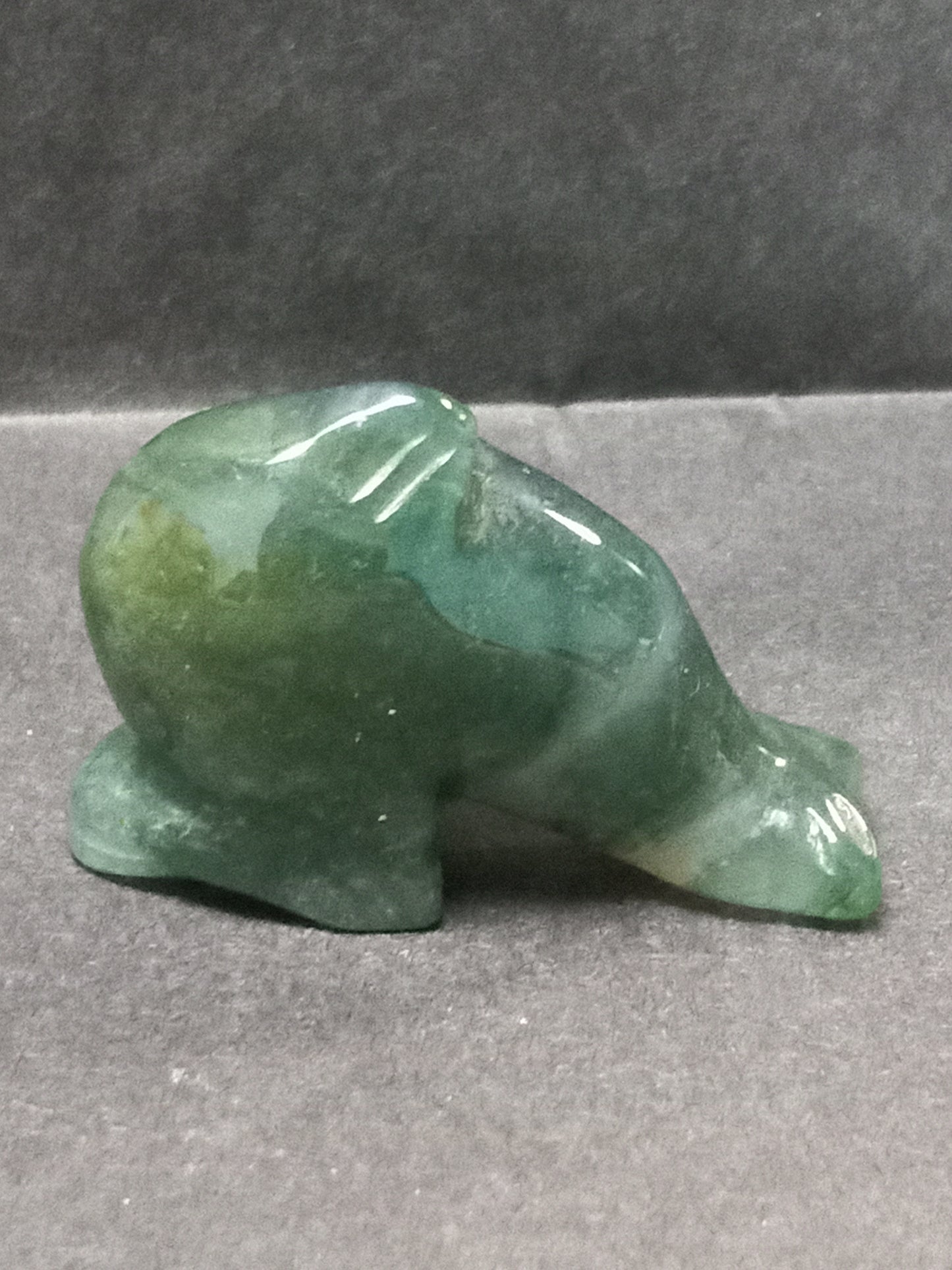 Moss Agate Dolphin