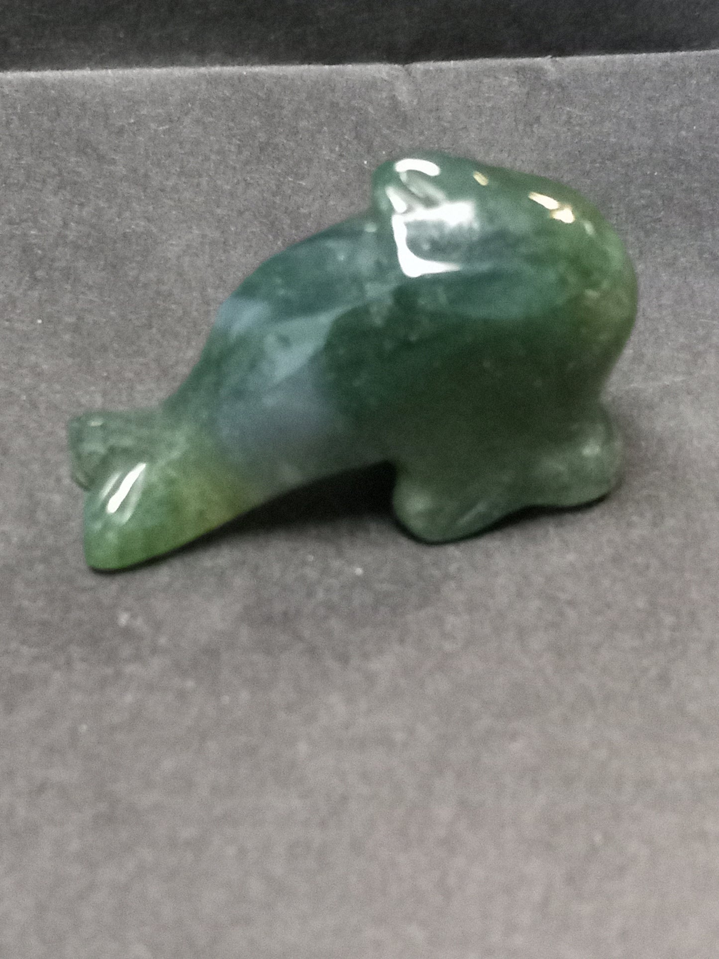 Moss Agate Dolphin