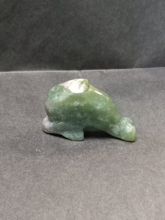 Ocean Jasper Dolphin Carving