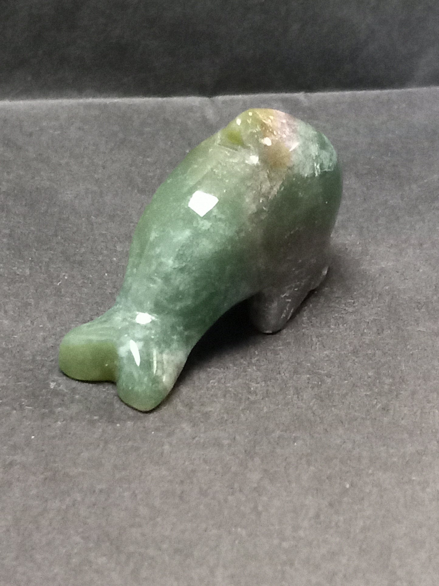 Ocean Jasper Dolphin Carving