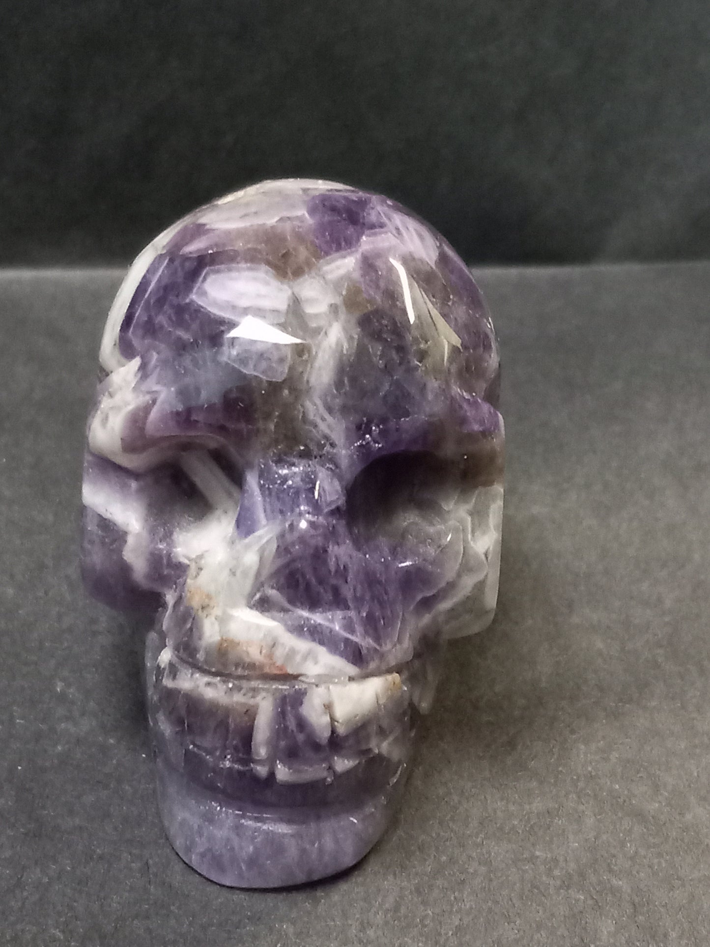 Chevron Amethyst Skull