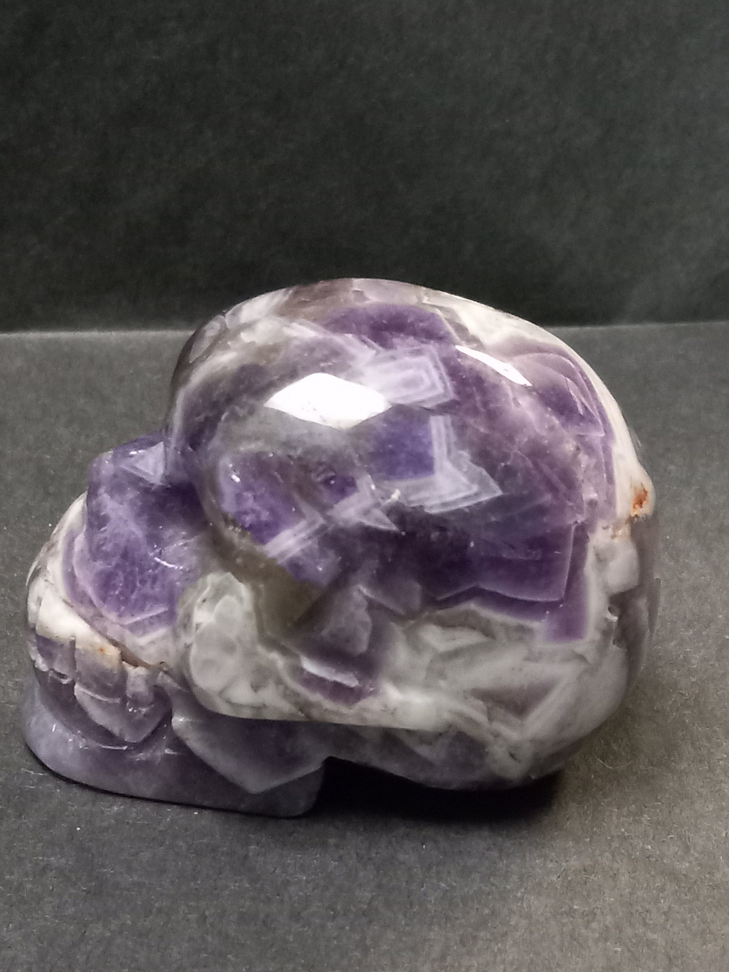 Chevron Amethyst Skull