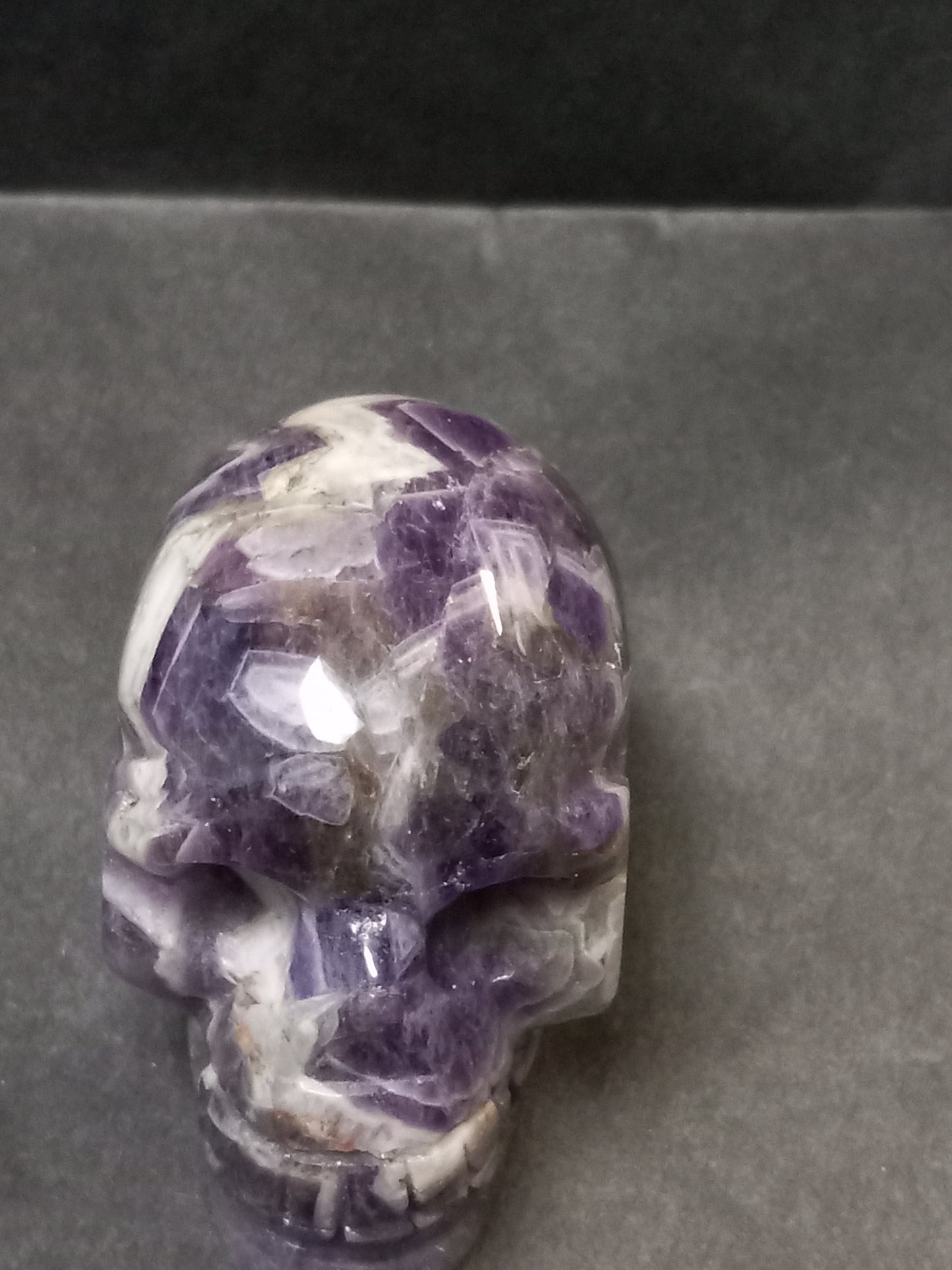 Chevron Amethyst Skull