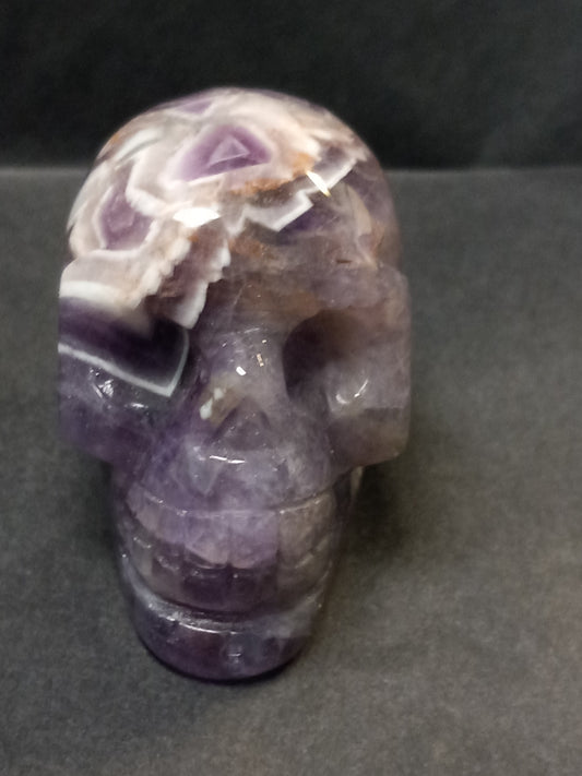 Chevron Amethyst Skull