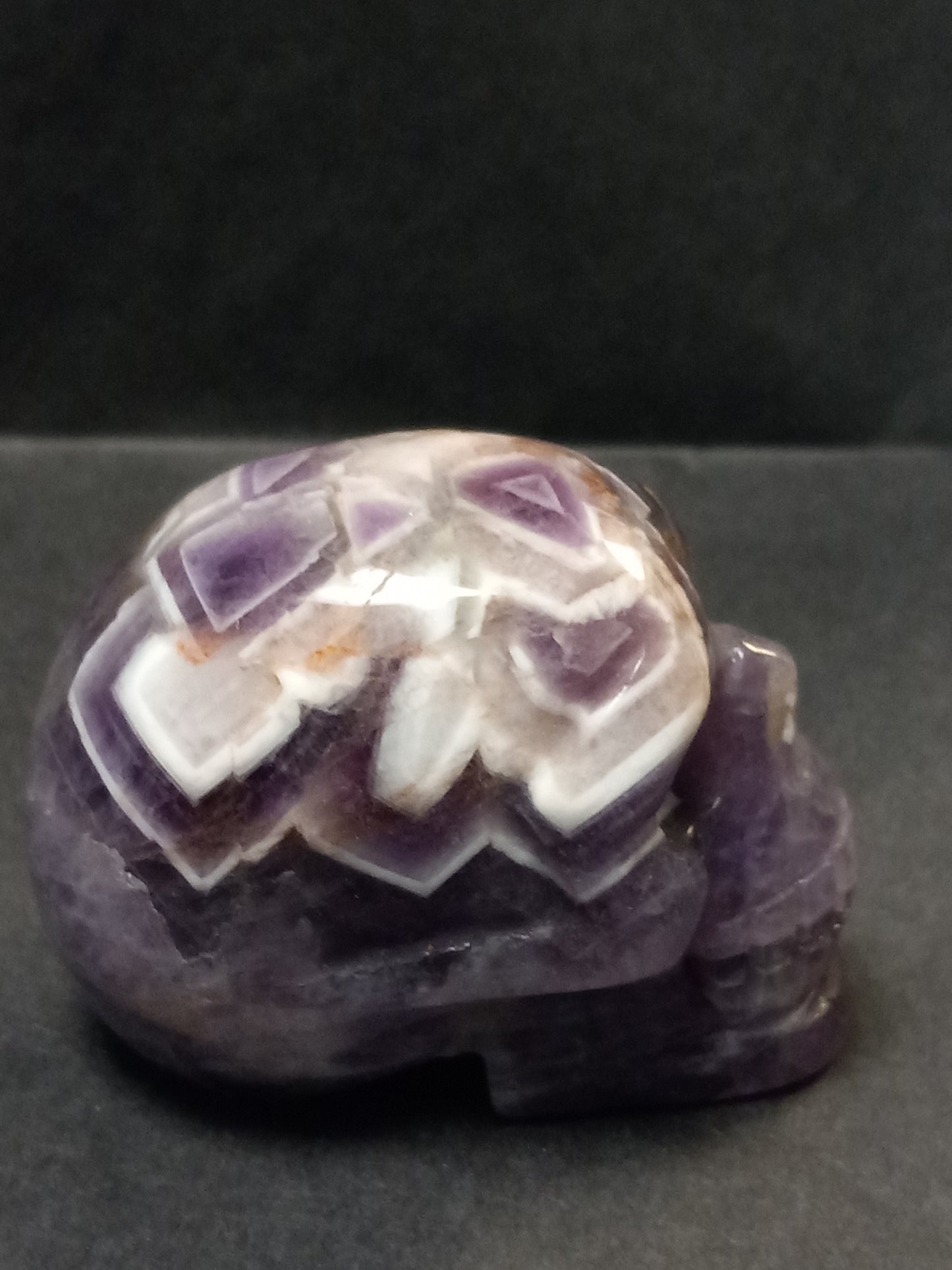 Chevron Amethyst Skull