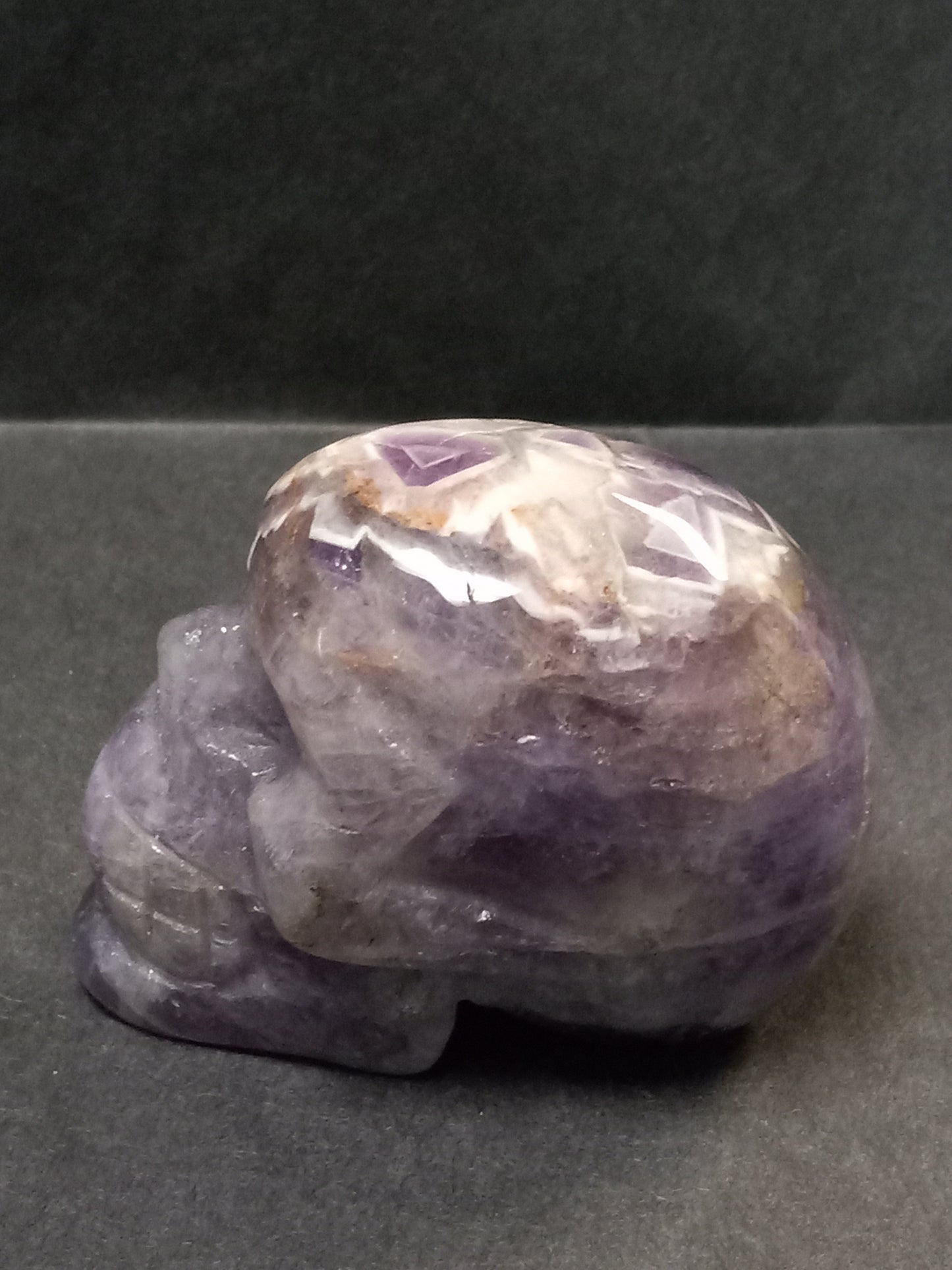 Chevron Amethyst Skull