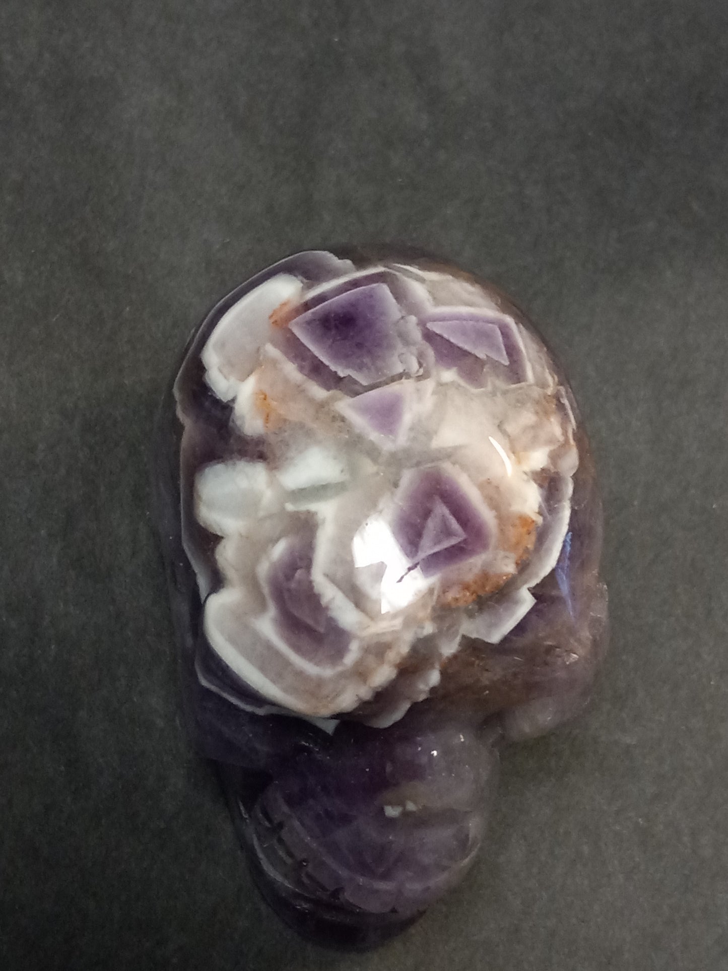 Chevron Amethyst Skull