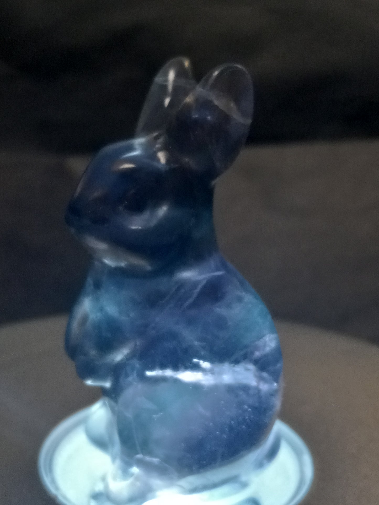 Fluorite Rabbit Carving