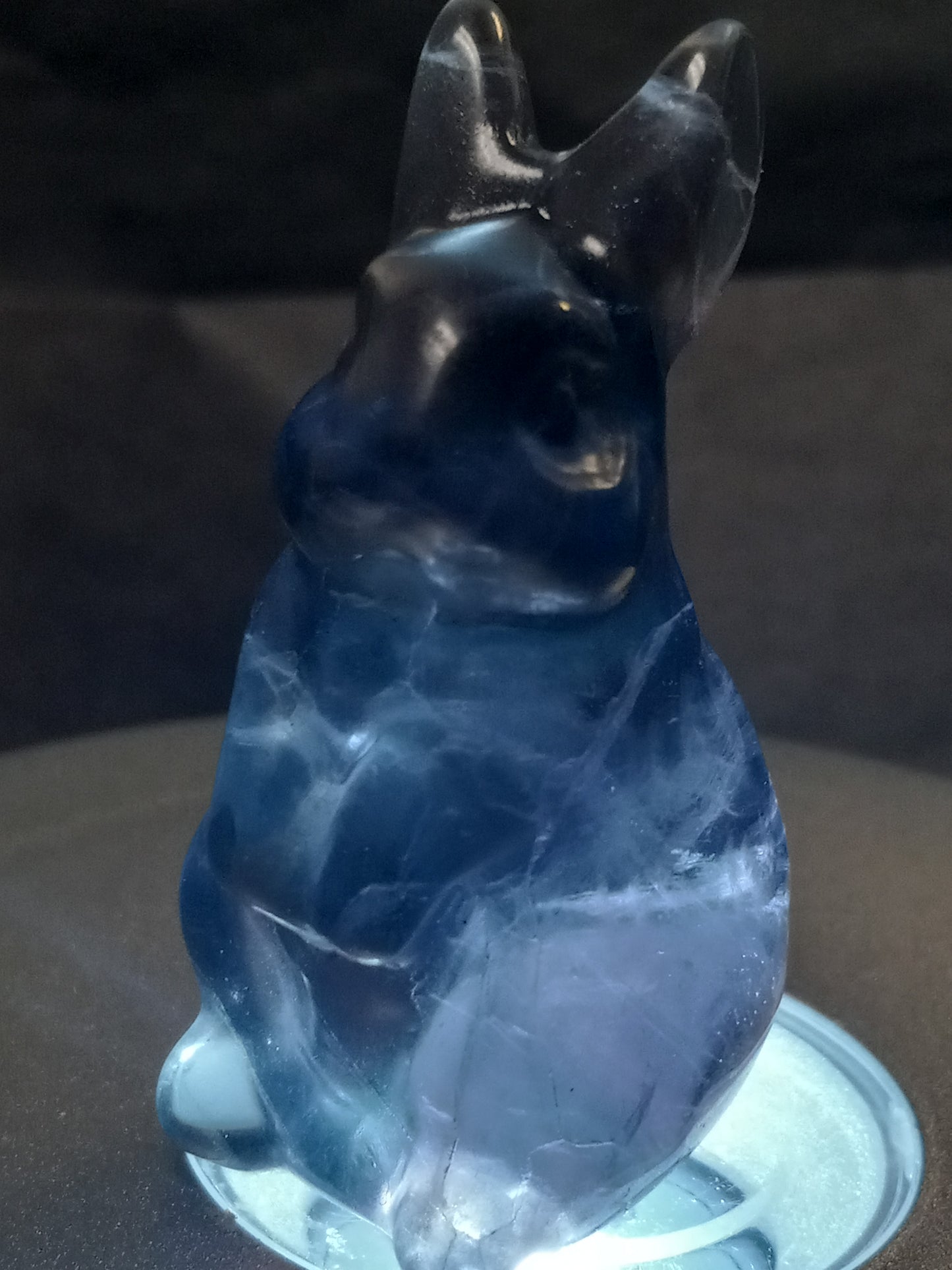 Fluorite Rabbit Carving