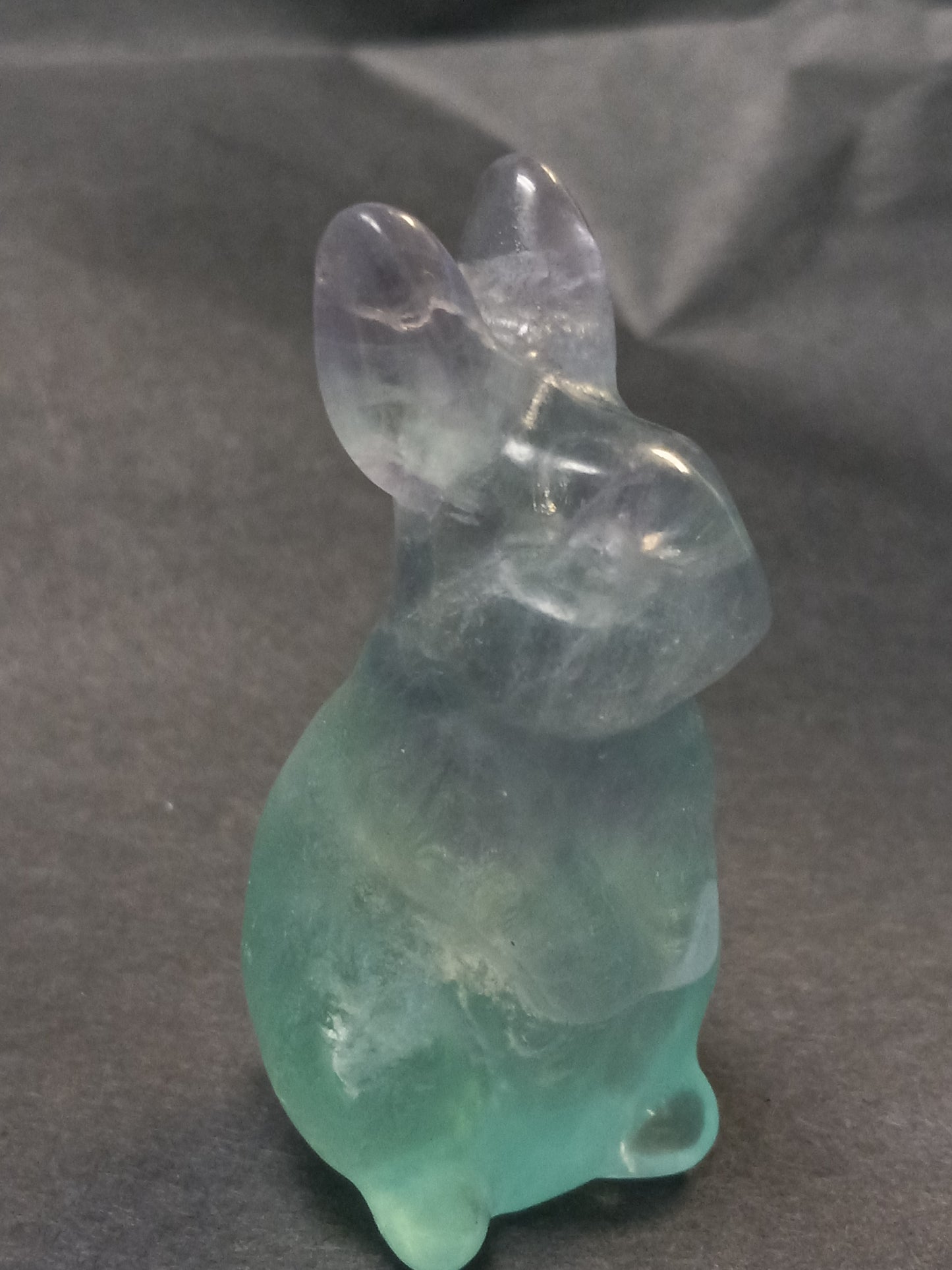 Fluorite Rabbit Carving