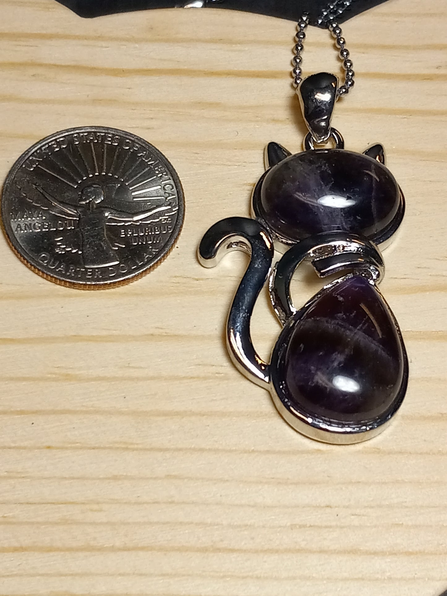 Amethyst Cat Necklace