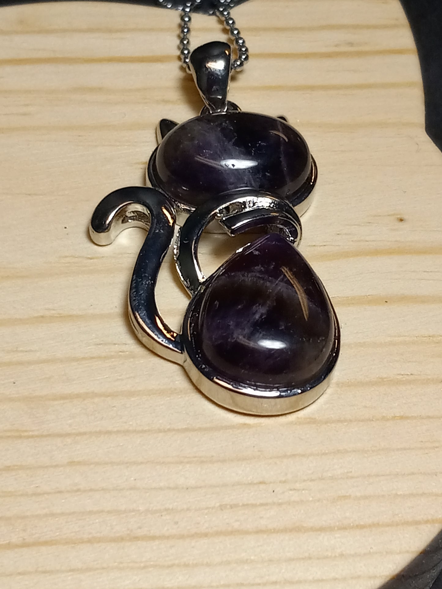 Amethyst Cat Necklace