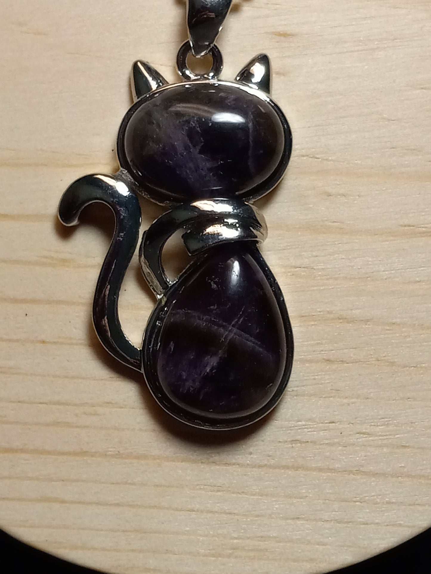 Amethyst Cat Necklace