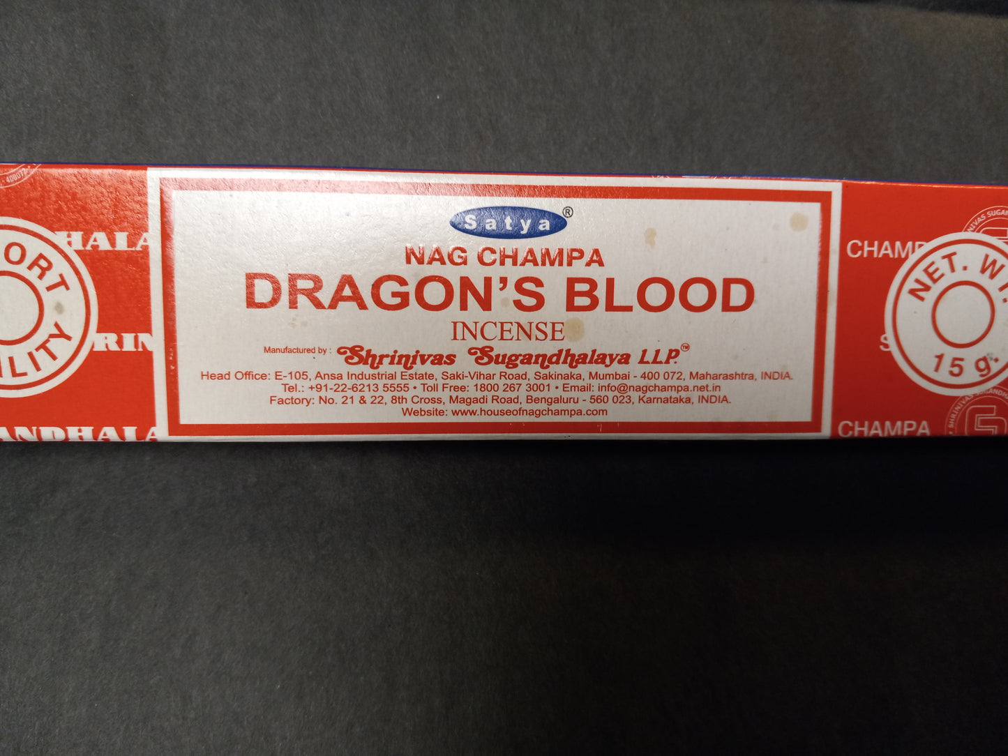 Satya Dragon's Blood Incense