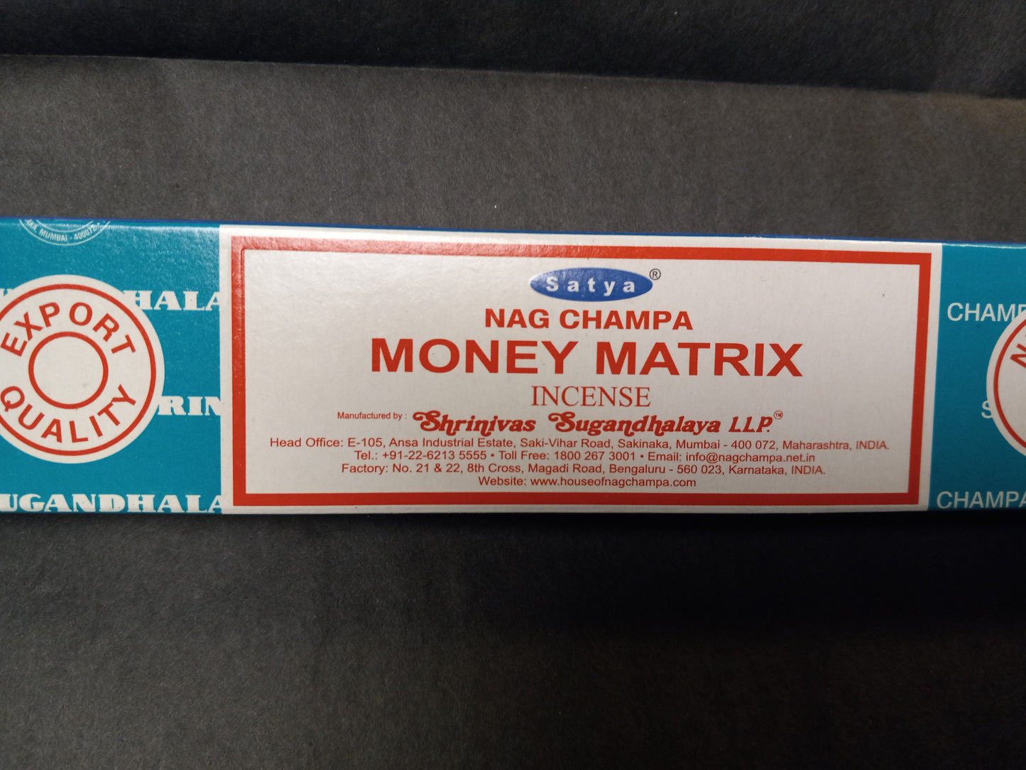 Satya Money Matrix Incense