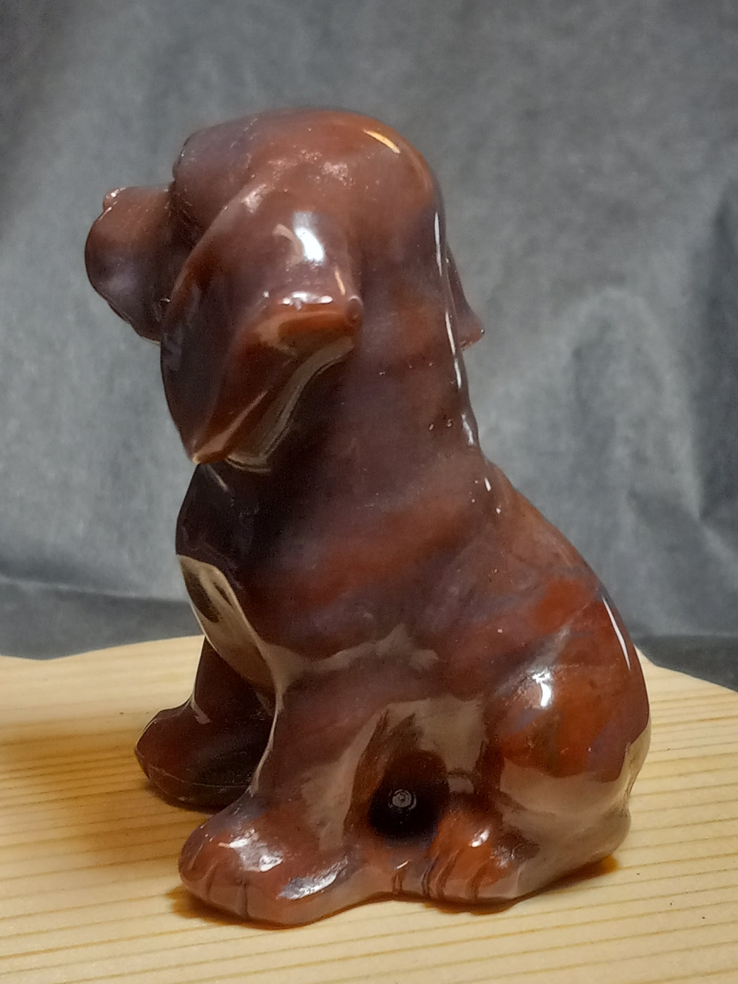 Ocean Jasper Puppy Carving