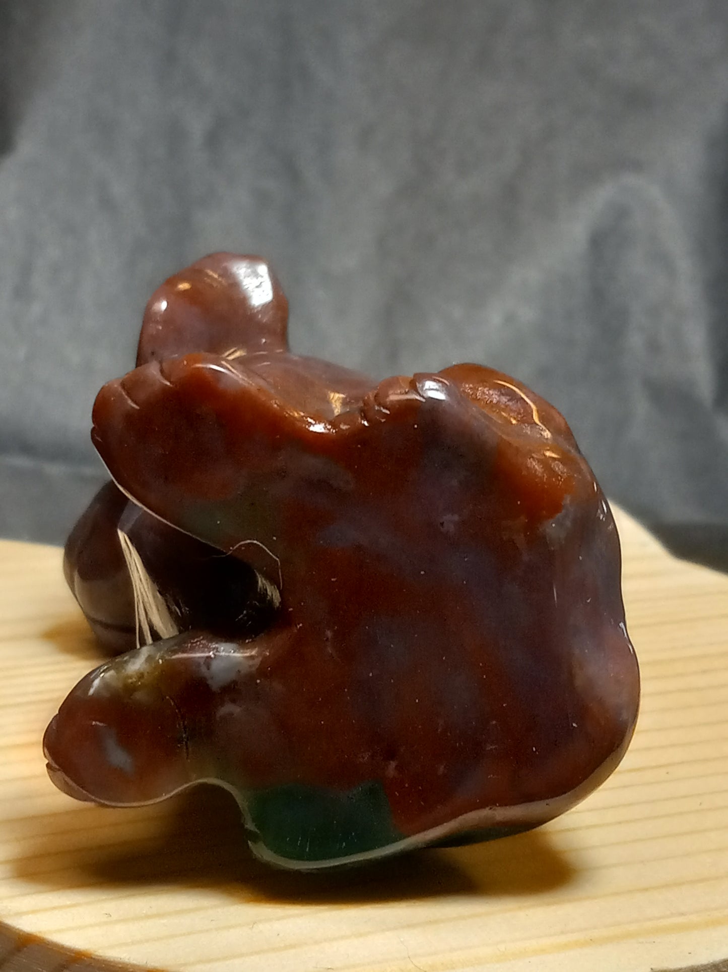 Ocean Jasper Puppy Carving