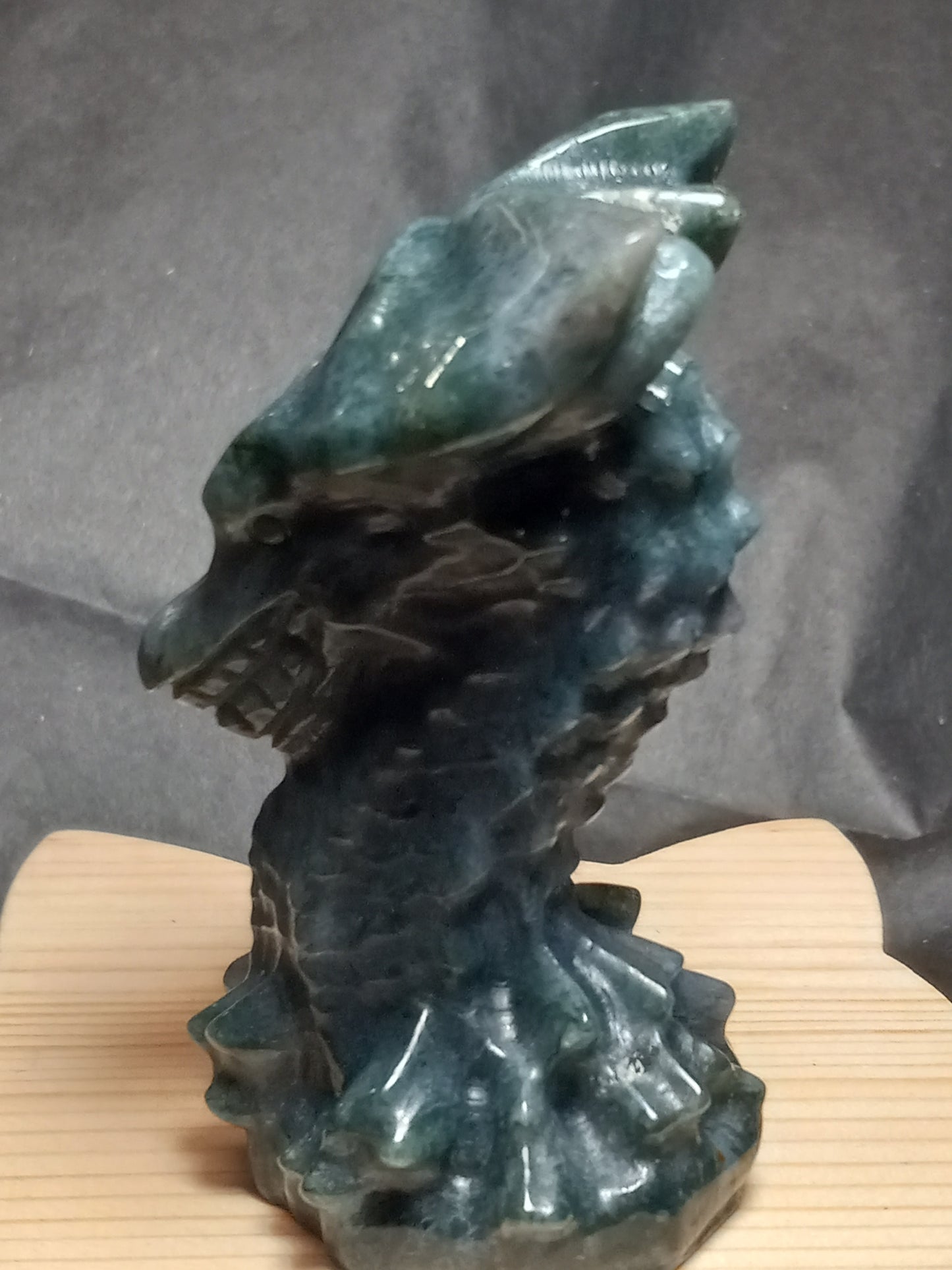 Moss Agate Dragon