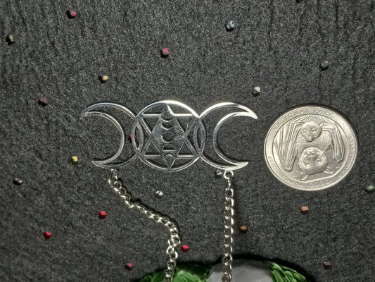 Stainless Steel Triple Goddess Necklace