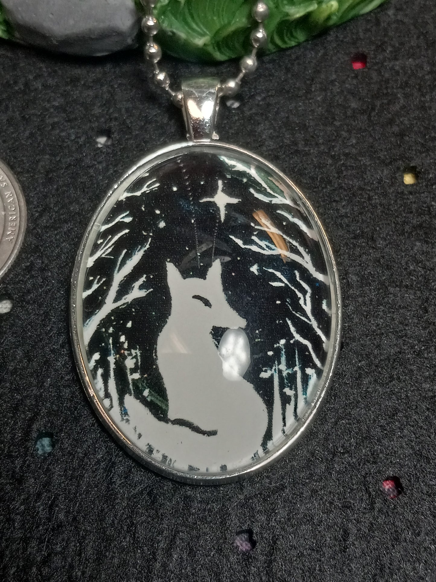 Oval Fox Necklace