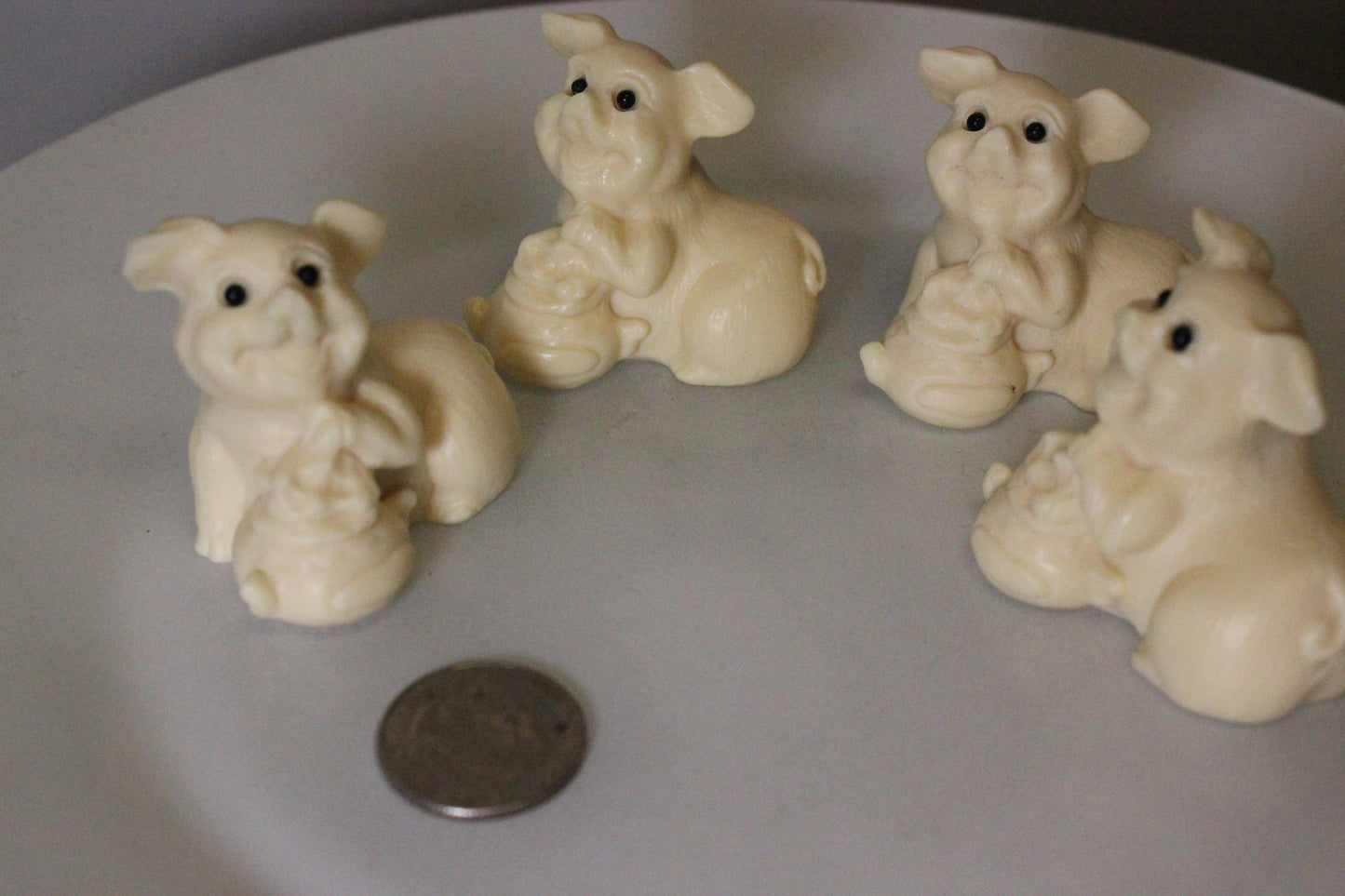 Tagua Nut Lucky Piggy Carving